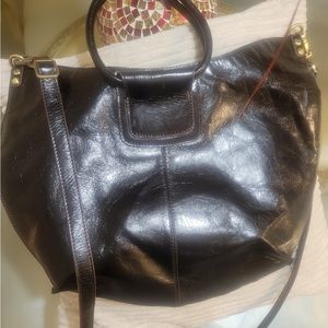 HOBO Black Leather Shoulder Bag